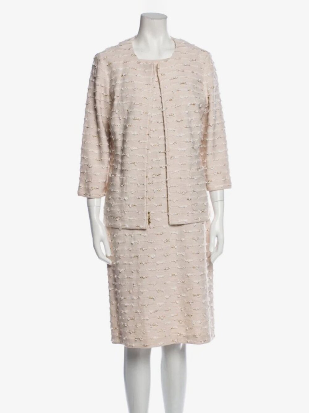 ST. JOHN COLLECTION Tweed Pattern Two-Piece Dress Set sz. 10